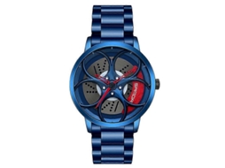 Relógio De Quartzo Masculino Sanda 1070 Com Mostrador Oval Vazado 3d, Mecanismo Fixo E Pulseira De Aço.