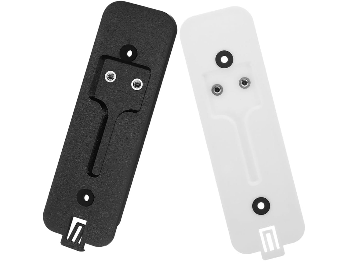 Conjunto De 2 Placas Traseiras Campainha Preta E Branca Com Base Montagem Cunha Suporte Sem Fio Compatível Blink