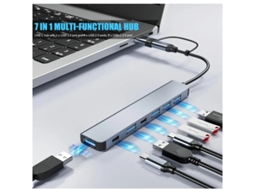 Hub Usb C de Alta Velocidade Transferência Rápida de Dados e Plug And Play Design Compacto e para Conectividade Sem Esforço Adaptador YIZHOOD