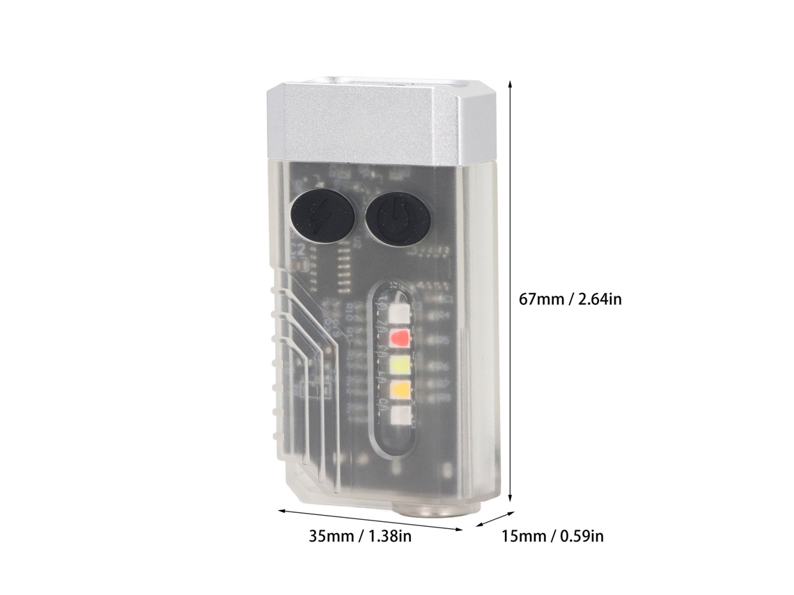 Laxiscreed Lanterna Led 1000lm Com 5 Níveis De Brilho, Luz Vermelha 5km E Alarme Sonoro