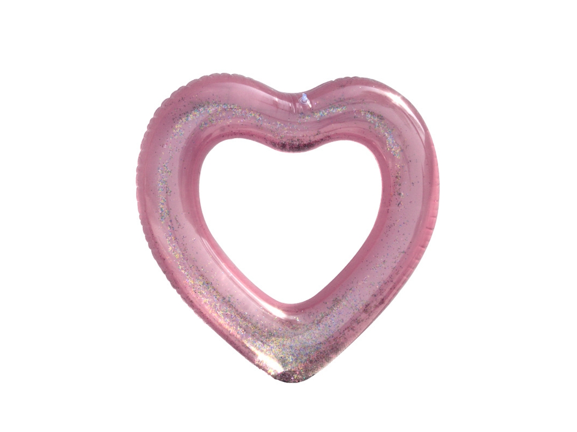 Boia inflável em formato de coração rosa AQUAFORGE