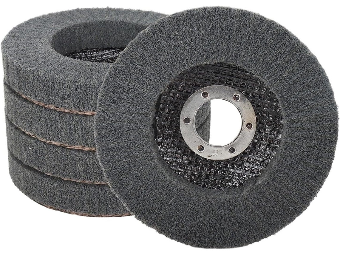 Disco De Polimento Para Esmerilhadeira Angular 4, 5 Polegadas, 1 Unidade, Com Aba De Fibra Nylon, Grão 800, Para