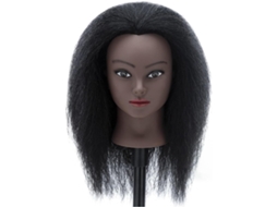 Cabeças de Manequim Afro em Cabelo Humano SFUSHOS