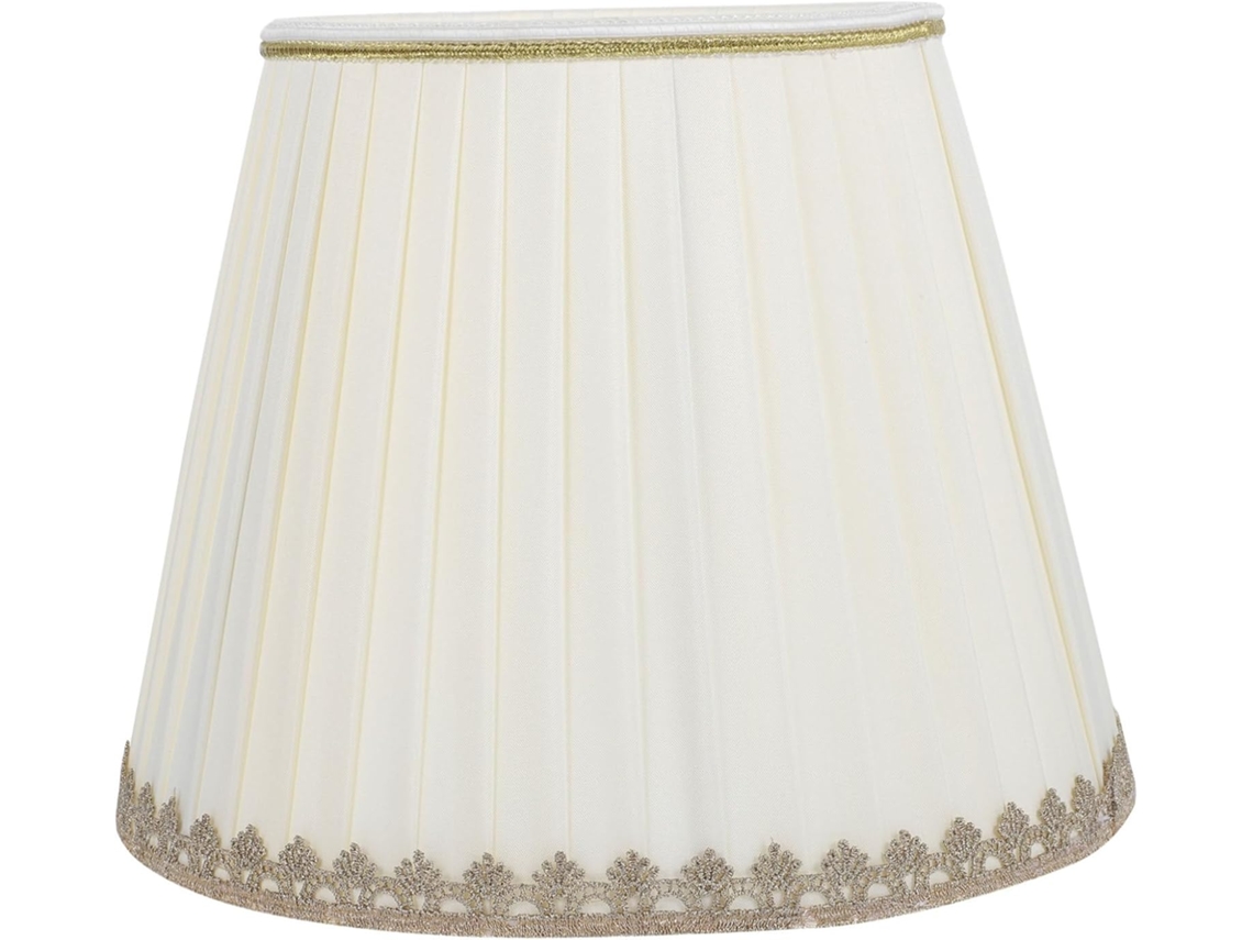 Abajur De Mesa Em Tecido Branco Com Estrutura Metálica, Estilo Moderno E Elegante.