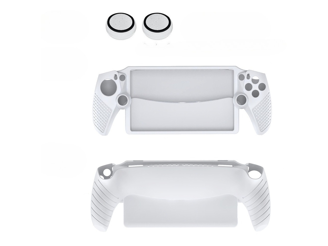 Capa Elysve De Silicone Para Playstation Portal Branco
