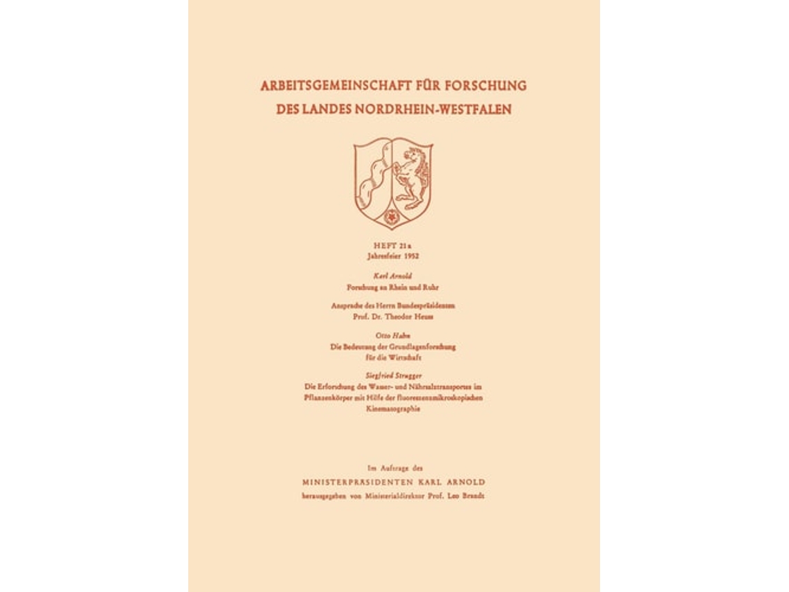 Livro Die Bedeutung Der Grundlagenforschung Fur Die Wirtschaft De Otto Hahn (alemão)