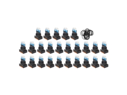 Interruptor De Botão Com Luz De Controle 25pcs Push Switch Para Equipamentos Industriais Ac Dc 12v