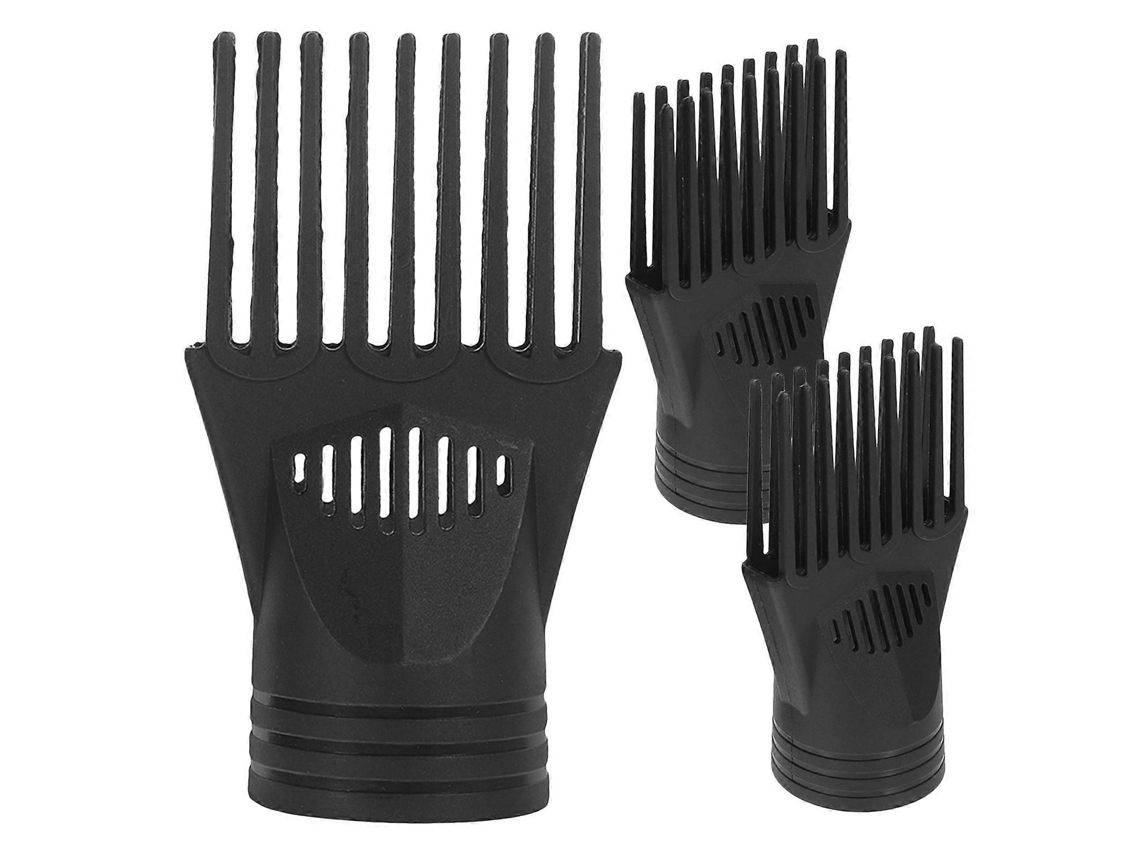 Conjunto de 3 Acessórios Pente para Secador Cabelo Bocal Plástico Profission Al Acessório Concentrado GOKOCO