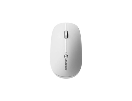 Rato Sem Fios Recarregável Echelon Com Recetor Usb A De 2,4 Ghz Branco A Logic