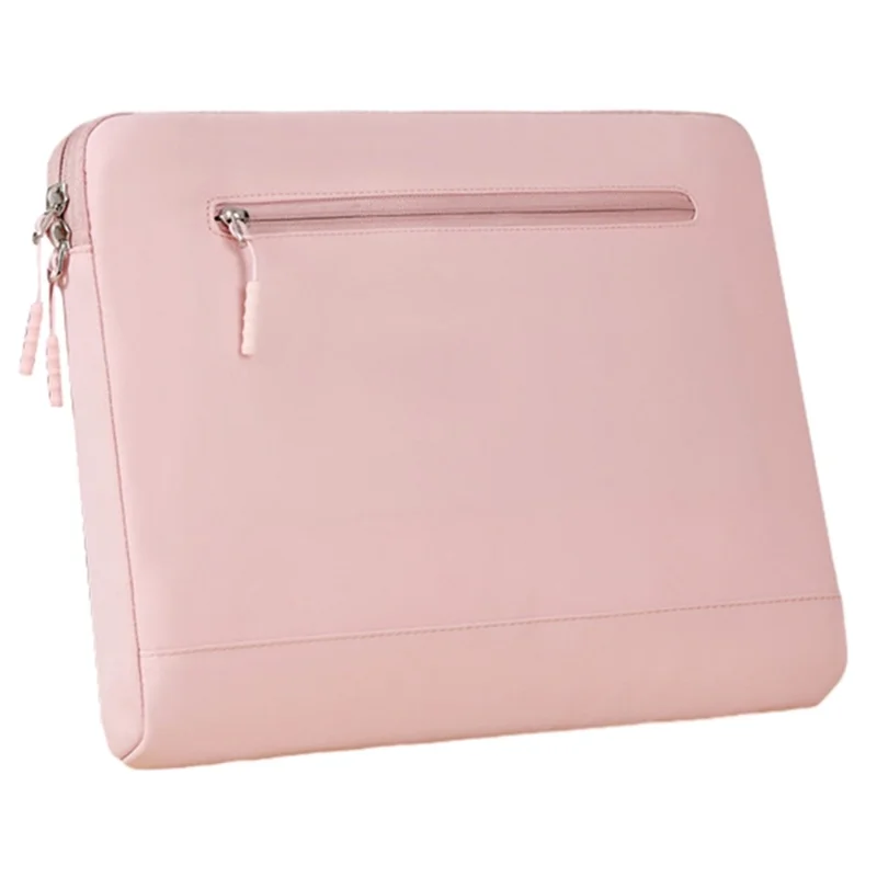 Mala Halinuia Para Portatil 13 Polegadas Pele Pu Cinzento Com Alca De Ombro Bolso Frontal Forro Suave