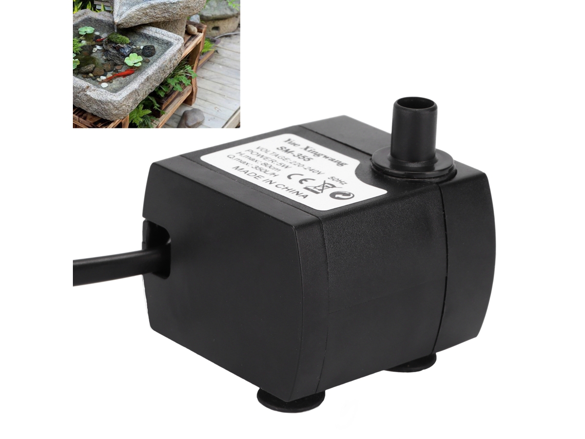 Bomba Submersível Pequena, Silenciosa E Durável, Bomba De Fonte Para Peixes, Bomba Submersível 5w Slowmoose (plugue Ue 220v)