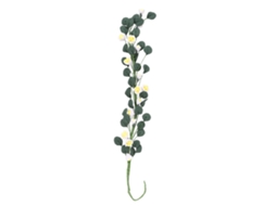 1:12 Mini Casa De Bonecas Cena Jardim Cordão Rosas Balanço Ramo Longo Amarelo