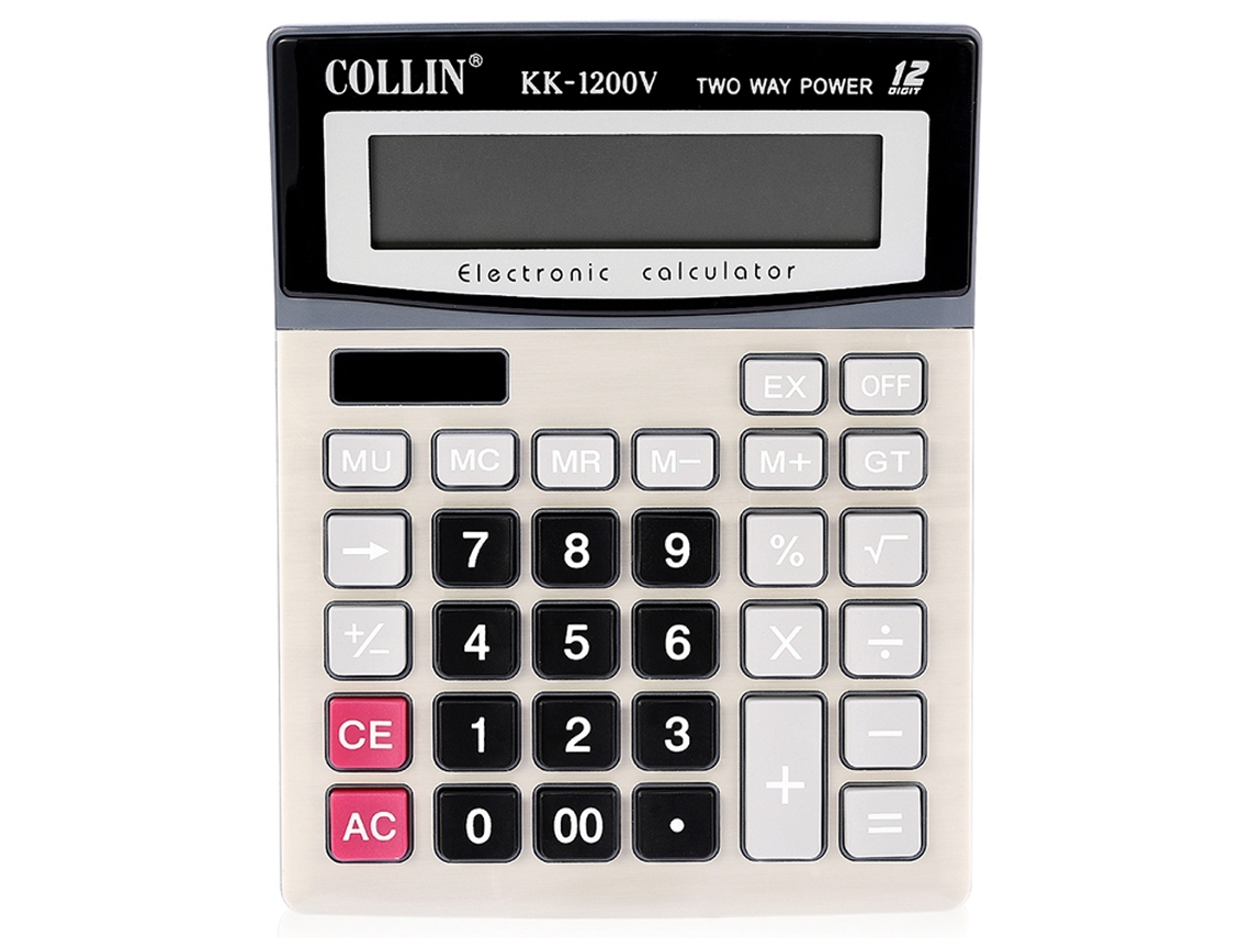 Calculadora Eletrônica Portátil 12 Dígitos Kk-1200v