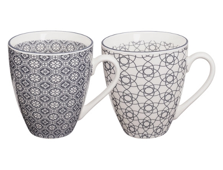 MUG PORCELANA NIPPON GREY (SET 2)
