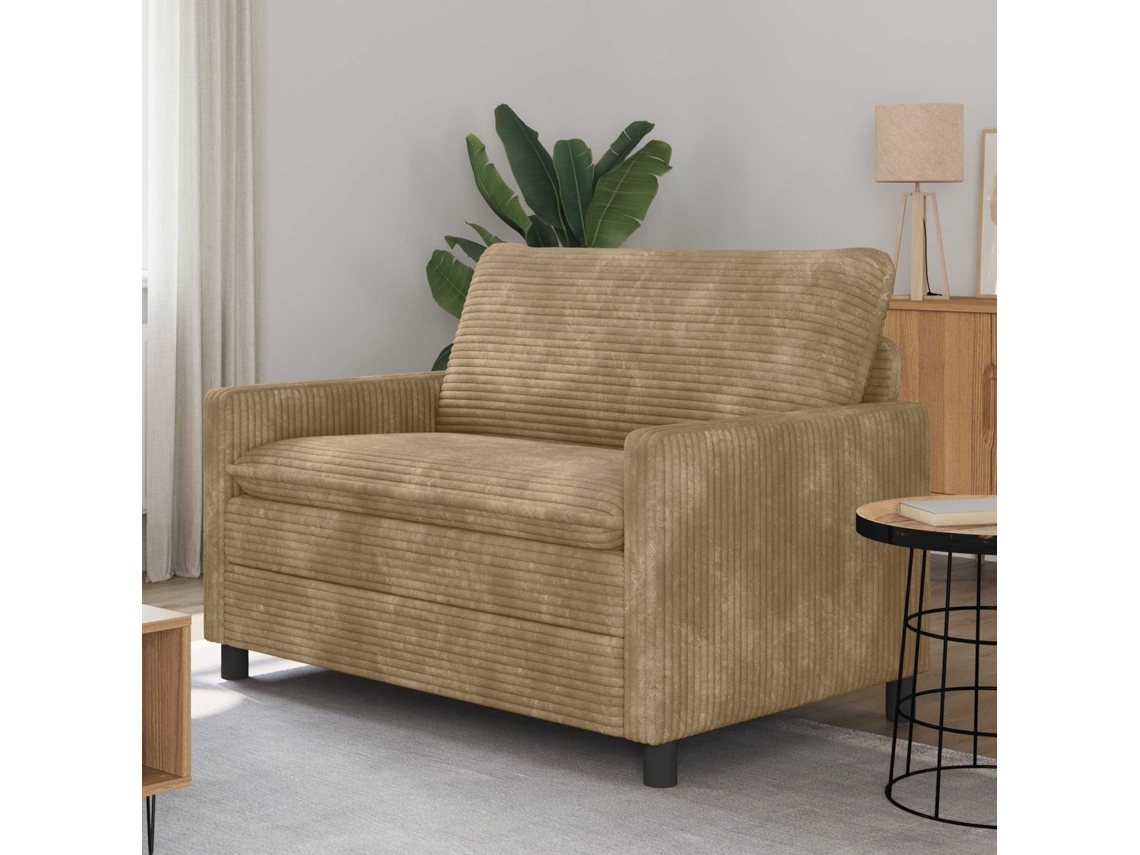 Vidaxl Sofá Cinzento-acastanhado 126 X 81 X 87,5 Cm Poliéster