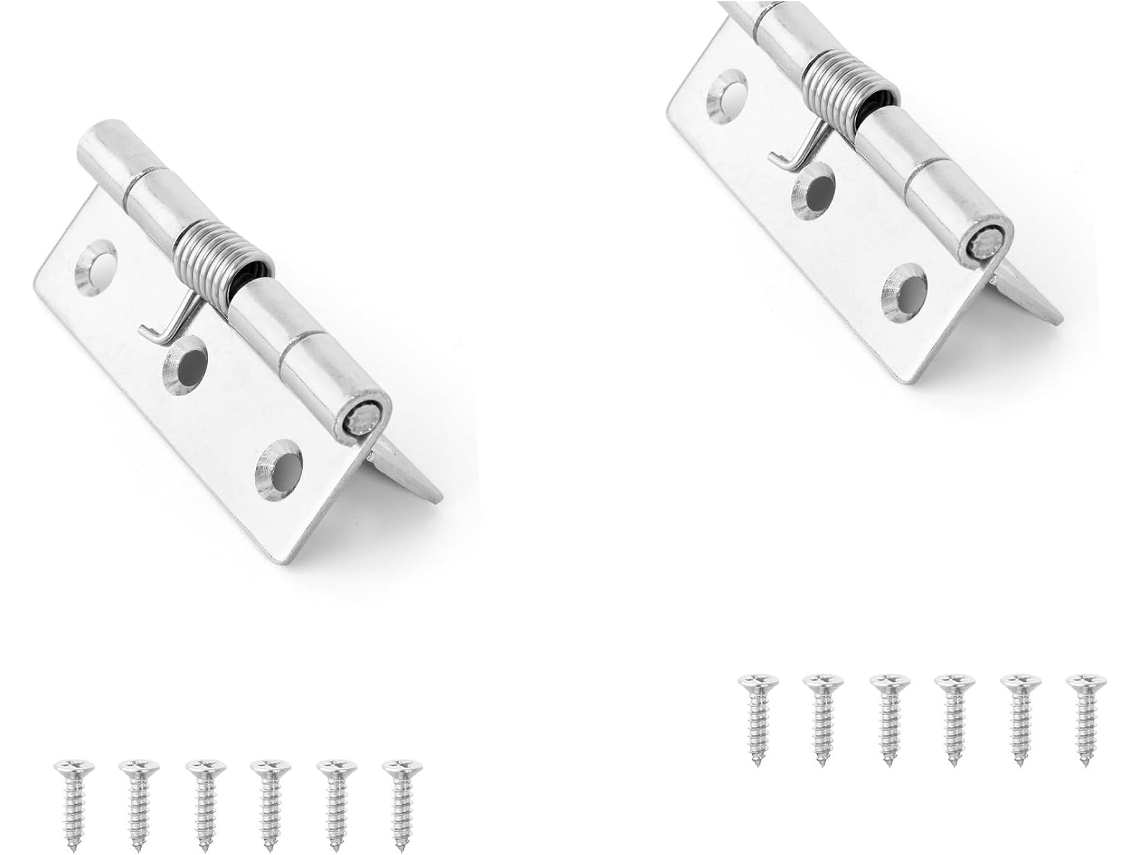 Dobradiças De Mola Em Aço Inoxidável Com Fechamento Automático Para Móveis, Portas De Madeira, Dobradiças Metálicas Para
