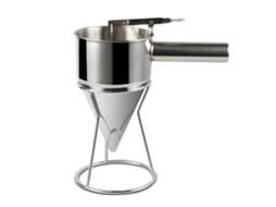 Dispensador de Massa, Funil de Aço Inoxidável com Suporte DUREFORWARD