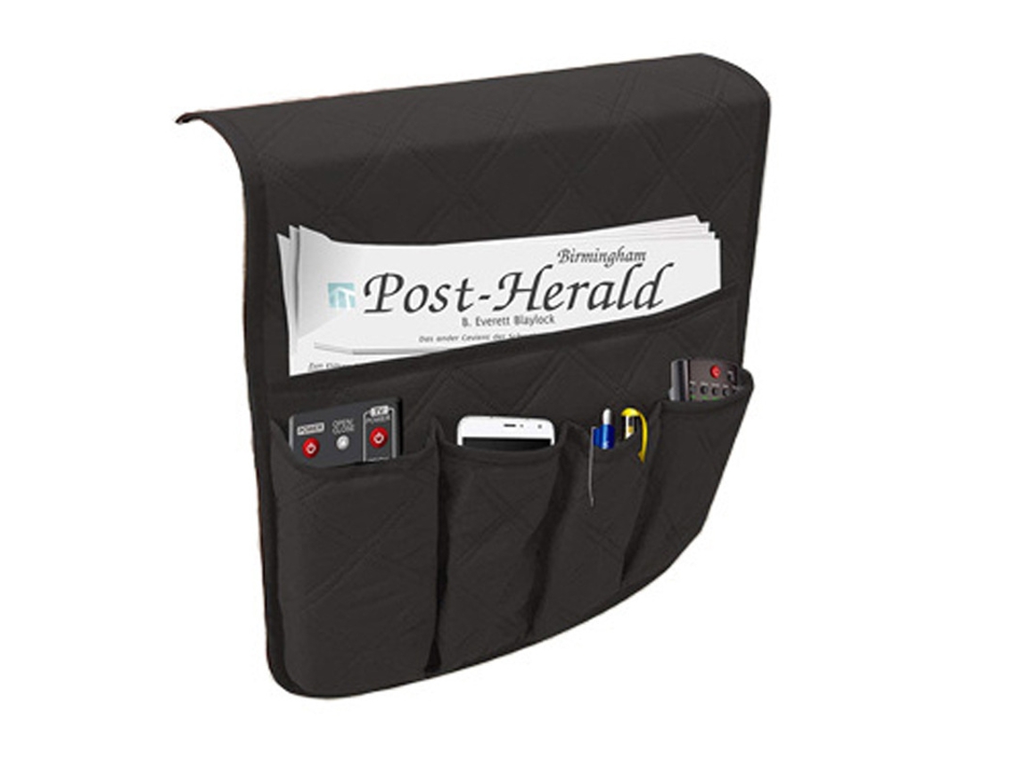 Lurelia Bolsa De Cabeceira, Para Sofá, Preto, Leitura Fácil
