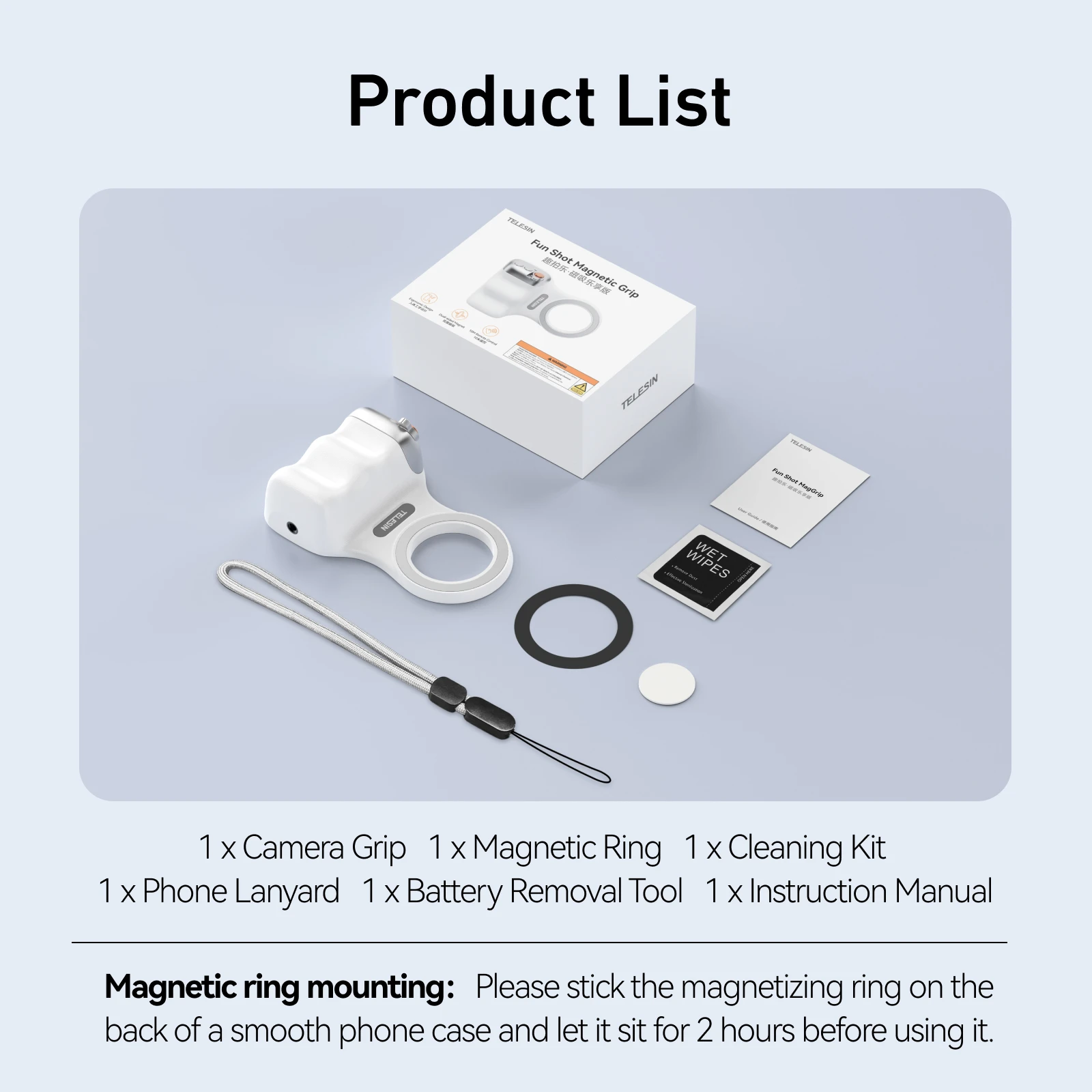 Manopla Magnética Magsafe Para Câmera De Celular, Apoio Com Controle Remoto Para Fotografia (iphone, Huawei, Samsung)