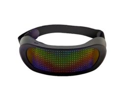 Óculos com luzes LED, máscara luminosa, óculos brilhantes com LED Bluetooth