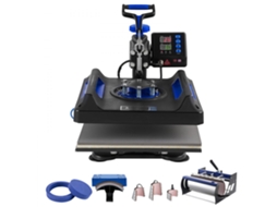 Prensa Térmica 8 Em 1 Com Base 38x38 Cm, Braço Giratório 360° E Controle Digital Tekmaquinas