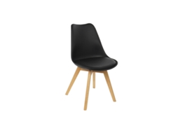 Cadeira Dkd Home Decor 48 X 55 X 83 Cm Preto Poliuretano Polipropileno Faia