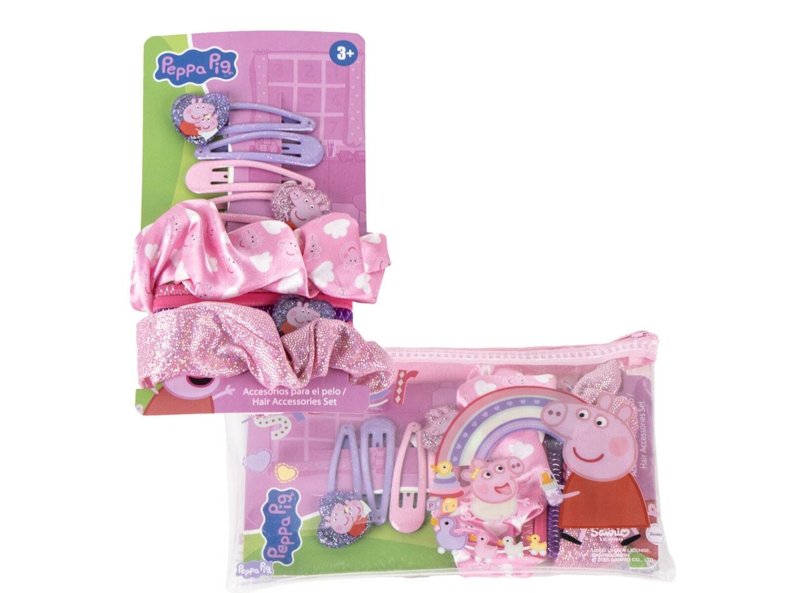Acessórios Para O Cabelo Peppa Pig Cor De Rosa 10 Peças