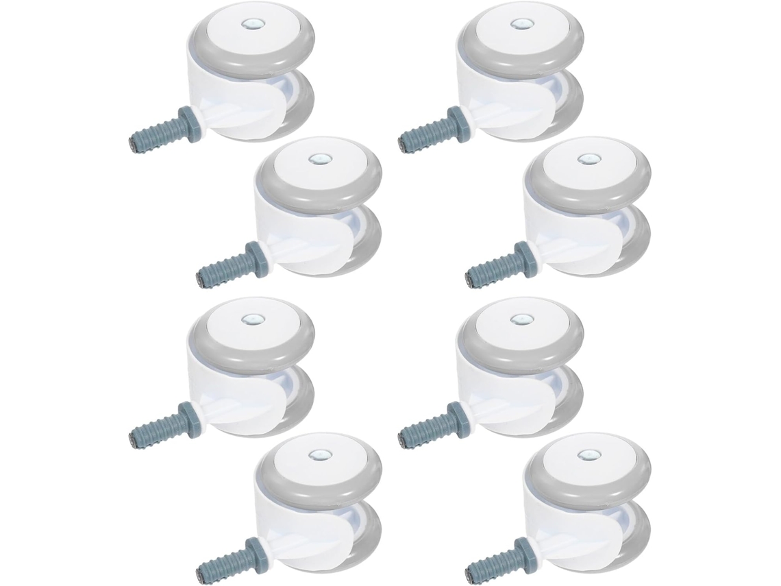 Conjunto de 8 Rodas Giratórias Universais para Andadores, CHABERLU