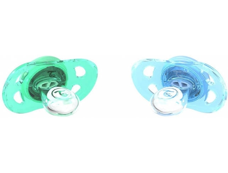 Chupetas  Azul e Verde (6 +meses - pack 2)