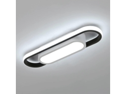 Rebe luz de Teto Led Moderna Retangular 24w 1800lm Luz Branca Fria 6000k Acrílico Classe Energética e