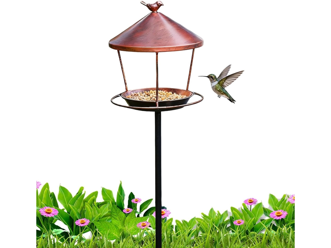 Bebedouro para Pássaros para Jardim Estação de Água Decorativa, Tigela para Banho de Pássaros Às Intempéries, CHABERLU
