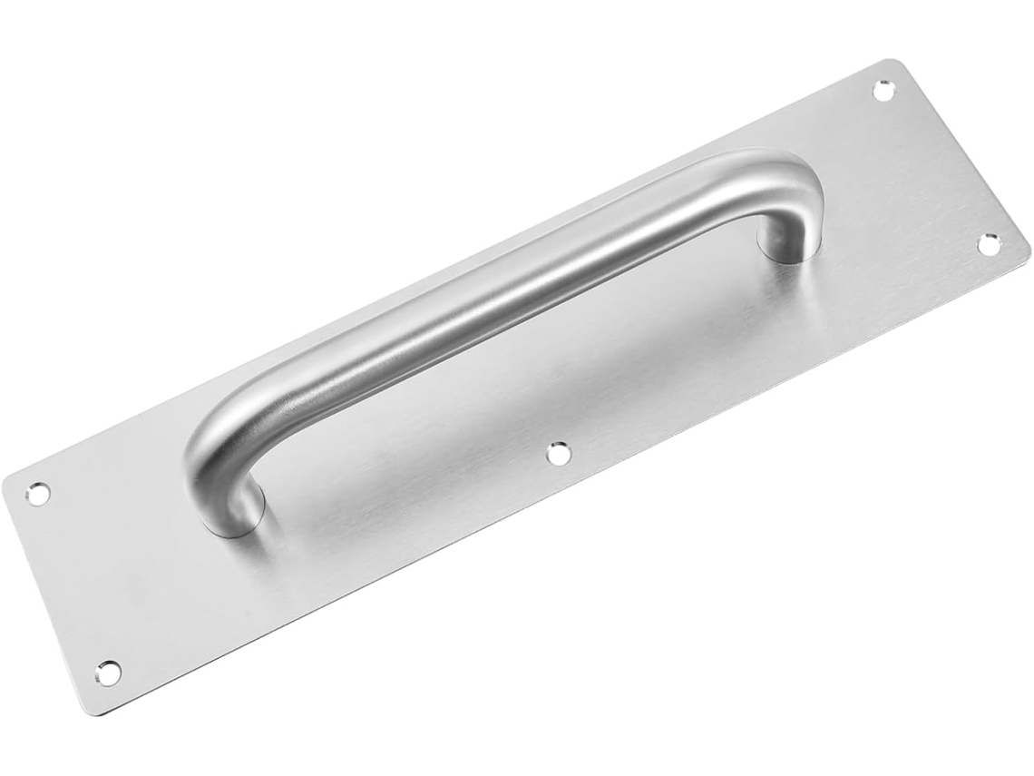 Maçaneta De Porta Balacoo Em Aço Inox, Modelo Push Pull, 80x300mm, À Prova De Fogo, Para Portas De Passagem