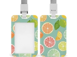 Porta Crachá Em Formato De Toranja E Laranja, À Prova D Água, Protetor De Crachá, Funcionários De Escritório
