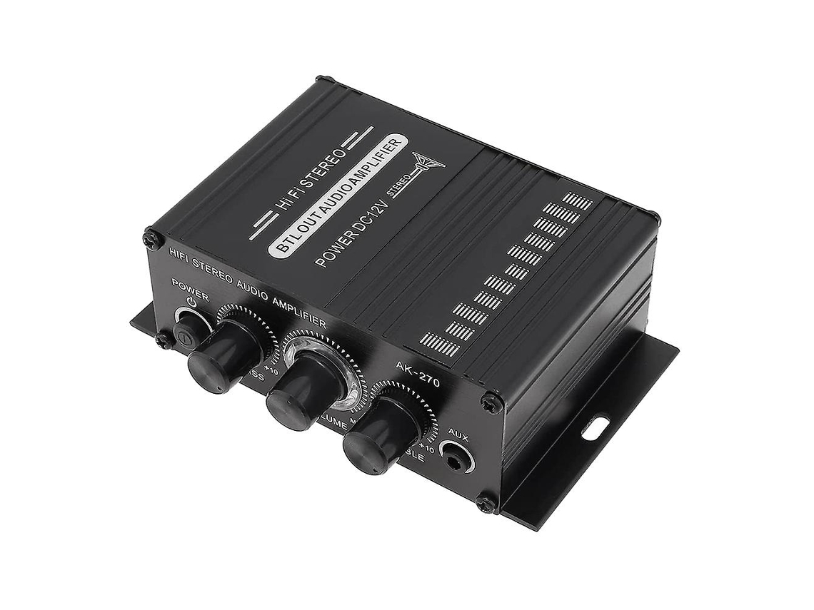 Amplificador De Potência De Áudio Para Karaokê E Home Theater De 2 Canais Com Entrada Usb/sd E Entrada Auxiliar db