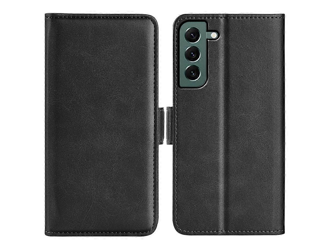 Capa De Couro Com Fecho Magnético Duplo Para Samsung Galaxy S23+ 5g