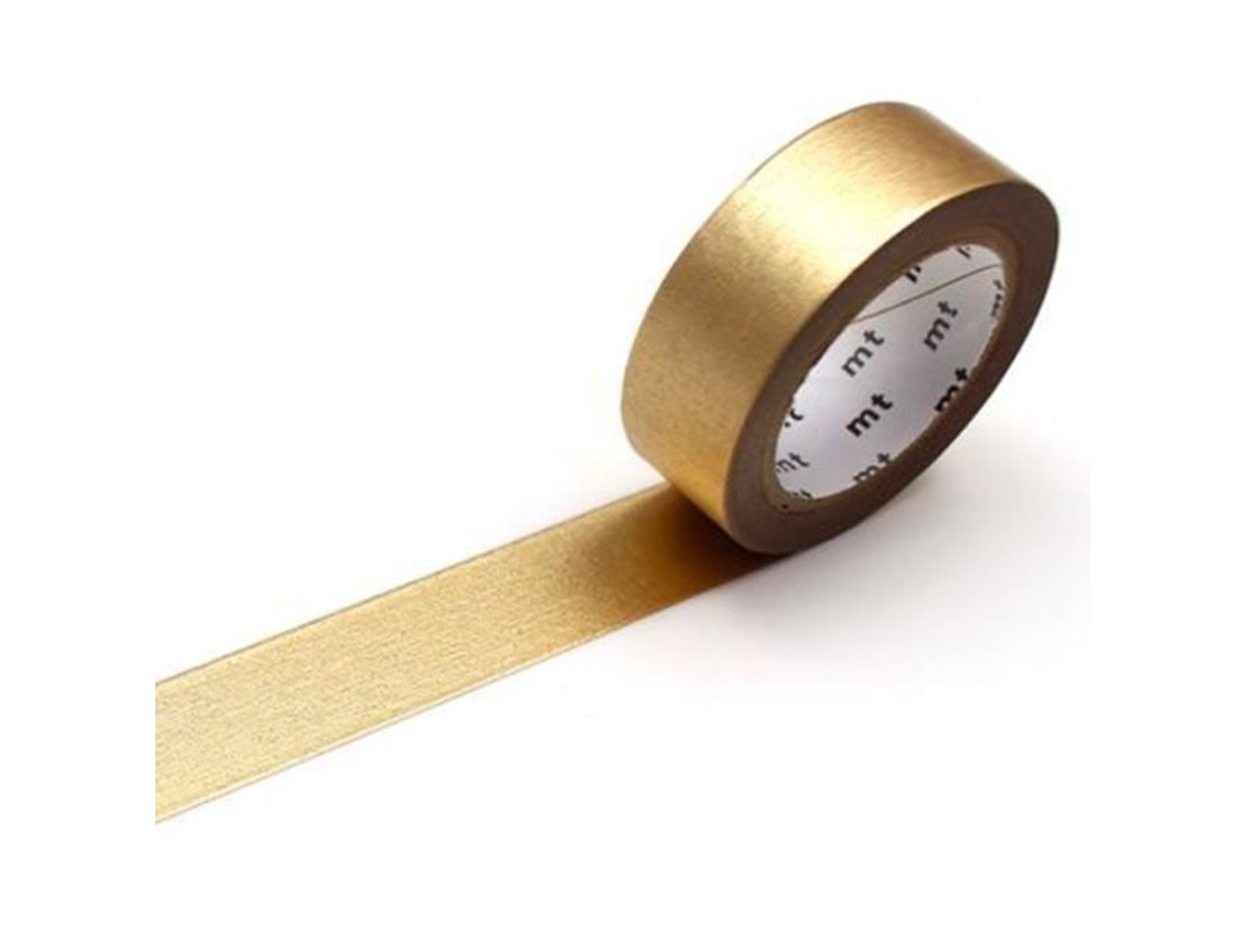 Lurelia Fita Washi Decorativa Para Scrapbooking, Diários E Artesanato, Metálica, Dourado, 15mm, 7m