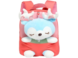 Mochila De Pelúcia, Mochilas Fofas, Infantil Com Rena Removível