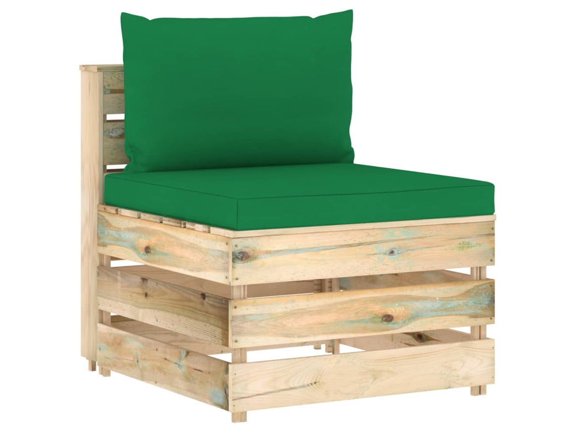 Middle Sofa, Middle Sofas Vidaxl Verde Madeira (n/a)