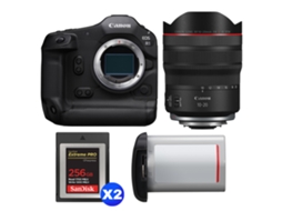 Eos R1 + Rf 10 20mm F/4 L Is Stm + 2 Sandisk 256gb Extreme Pro Cfexpress Type B + Canon Lp e19 + Ebook “20 Dicas para Fotos Que Impressionam” CANON