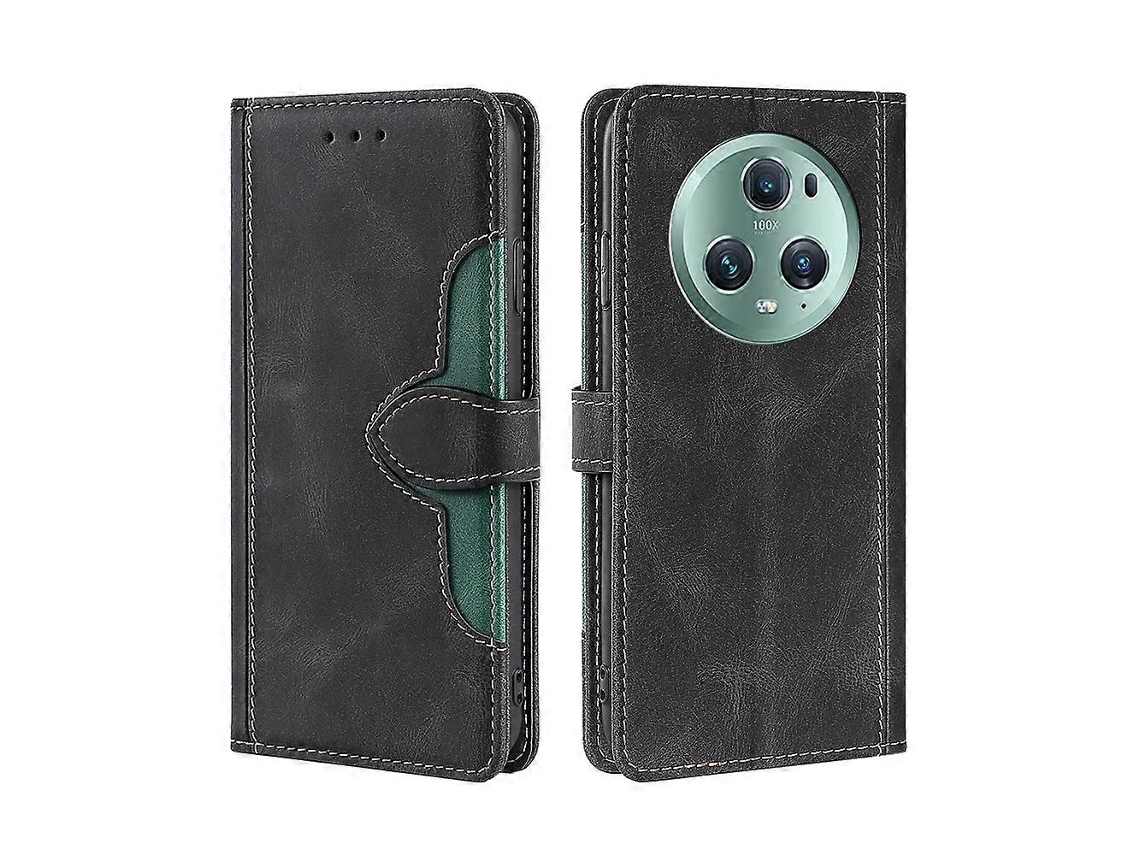 Capa De Celular Em Couro Com Fecho Magnético E Toque Suave Para Honor Magic5 Pro