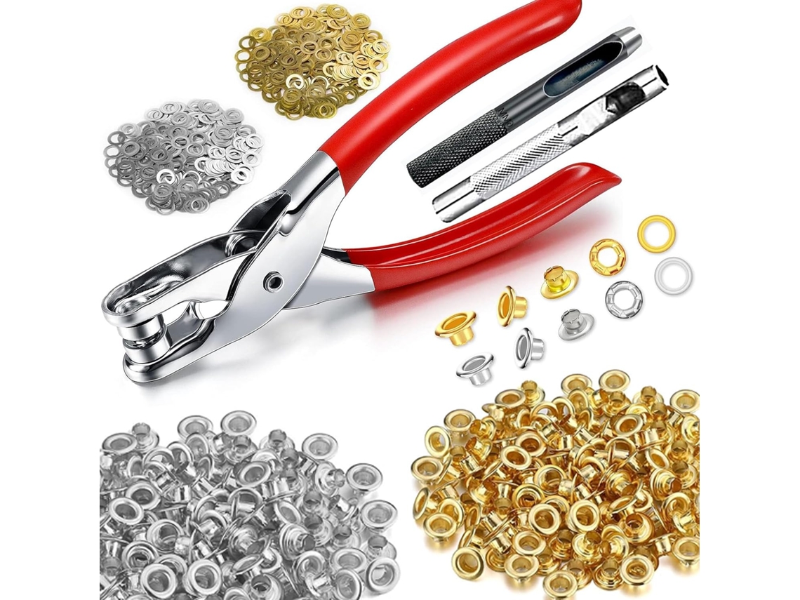 Kit Ferramentas Com 403 Peças Para Ilhós E Arruelas 1/2 Polegada,