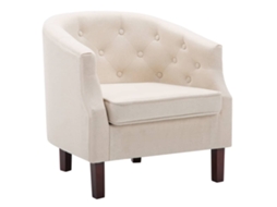 Armchair, Armchairs Vidaxl Bege Tecido