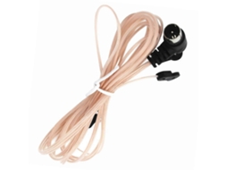 Antena de rádio FM dipolo de 75 ohms, receptor de cobre interno, conector macho tipo F HD para FM Slowmoose