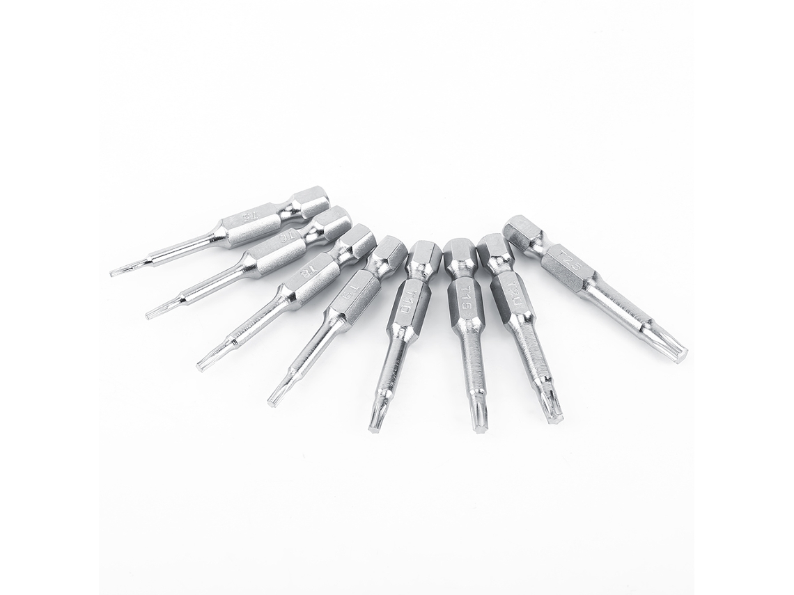 Conjunto De Chaves Estrela Laxiscreed, 8 Peças Em Aço S2, 50mm Para Parafusos
