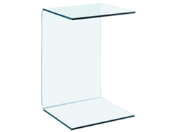 Side Table, Side Tables Vidaxl Transparente Vidro