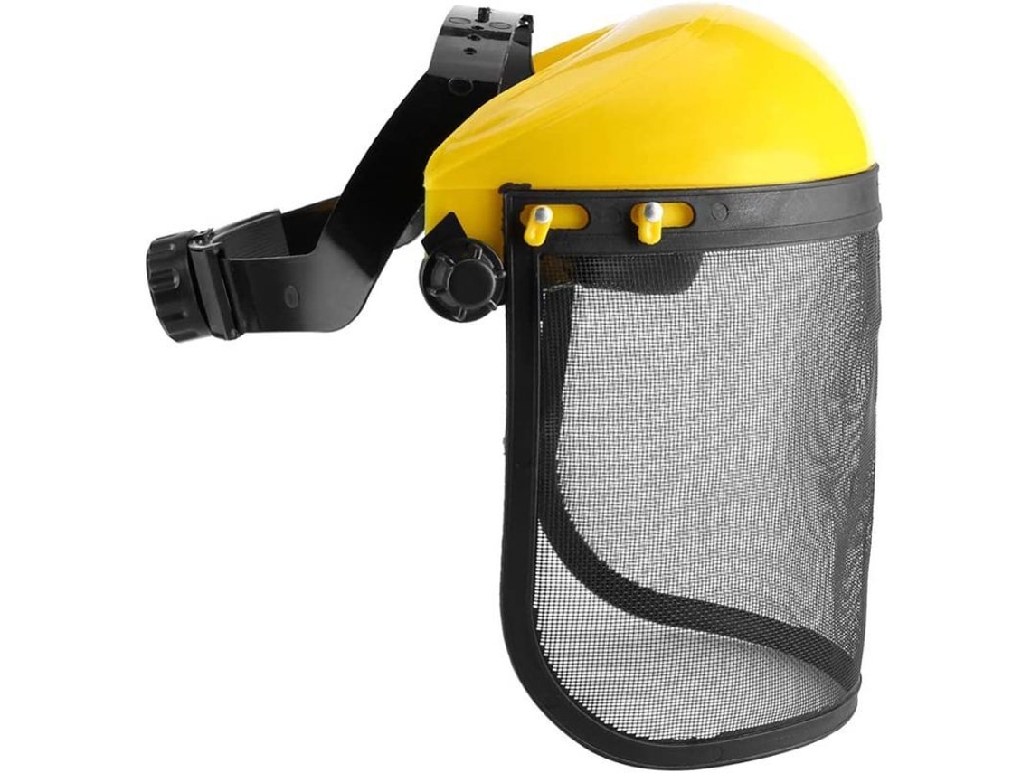 Capacete de Segurança com Viseira de Malha para Corte e Proteção Agrícola