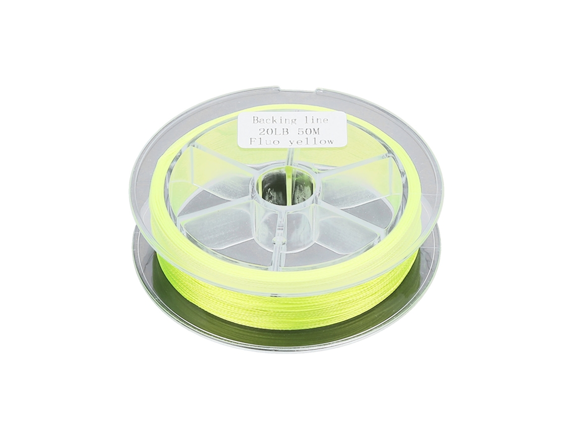 Linha de Pesca Fly 50m Poliéster Amarela Fluorescente 20lb
