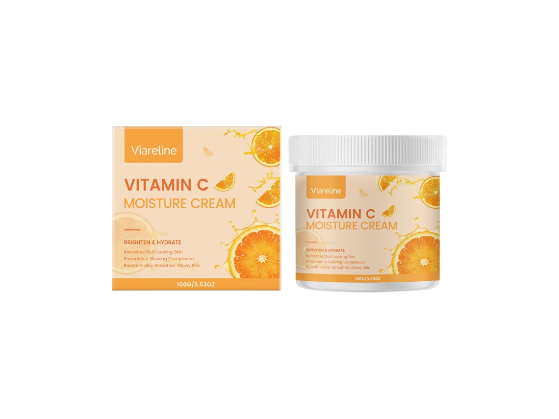 Hidratante Clareador Com Vitamina C Viareline Leve Absorção Pele Suave Diário