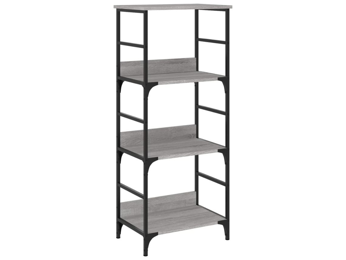 Bookshelf, Bookshelves Vidaxl Cinzeto Madeira Processada (n/a)