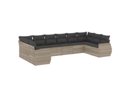 Garden Sofa Set, Garden Sofa Sets Vidaxl Cinzeto Rattan / Vime (n/a)